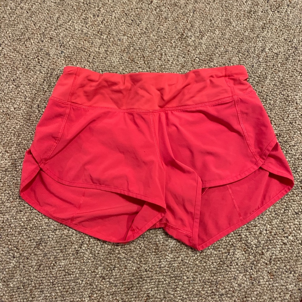 Pink lululemon shorts